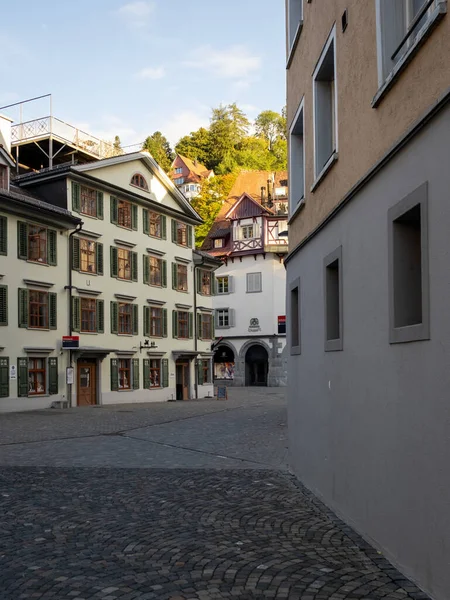 Eine Vertikale Aufnahme Einer Straße Gallen Schweiz — Stockfoto