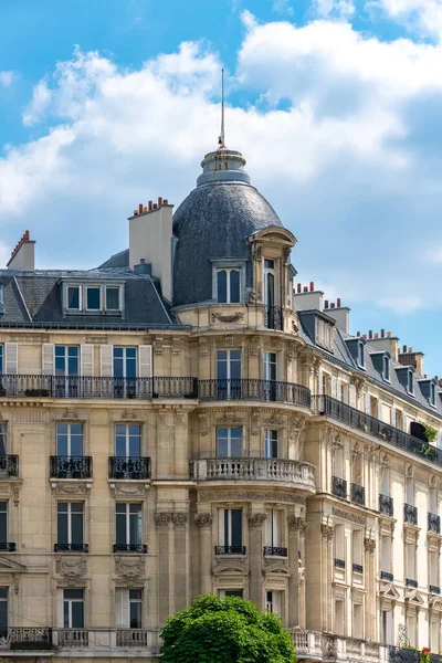 Paris Belo Edifício 16Th Arrondissement Rue Ranelagh Bairro Luxo — Fotografia de Stock