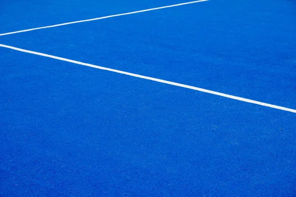 Gazon Artificiel Bleu Court Tennis Pagaie Concept Sport Raquette — Photo