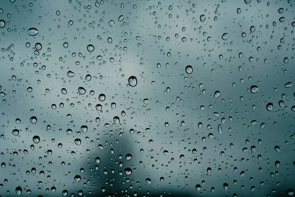 Closeup Shot Rainy Window — Stock Photo, Image