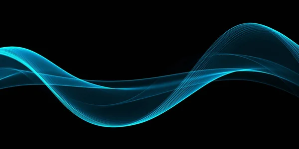 Schöne Farbe Hellblau Abstrakte Wellen Design — Stockfoto