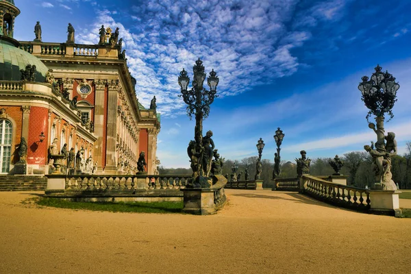 Gros Plan Bâtiment Dans Parc Sanssouci Potsdam — Photo