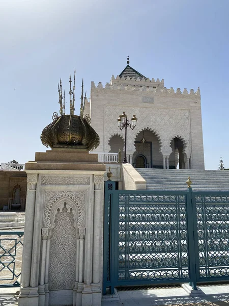 Mausoleum Des Königs Von Marokko Mohammed Rabat — Stockfoto