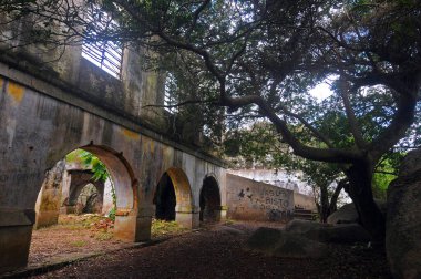 Hapishane Adası 'ndaki Harabeler (Ilha do Presidio), Porto Alegre, Rio Grande do Sul, Brezilya
