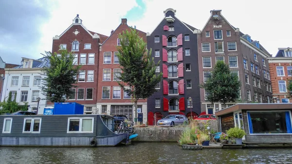Foto Giro Barca Amsterdam Cannals — Foto Stock