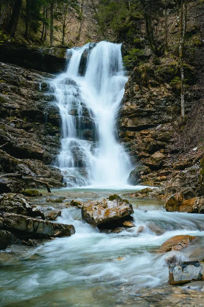 Cascada Jenbach Municipio Bad Feilnbach Baviera Alemania Vertical — Foto de Stock