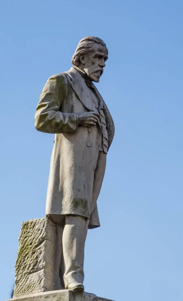 Colpo Verticale Del Monumento Carlos Tejedor Palermo Argentina — Foto Stock