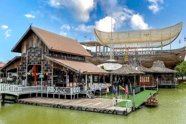 Mercado Flotante Pattaya Tailandia — Foto de Stock