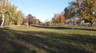 Bulgaristan 'ın Sofya kentindeki öğrenci şehir parkının insansız hava aracı görüntüleri