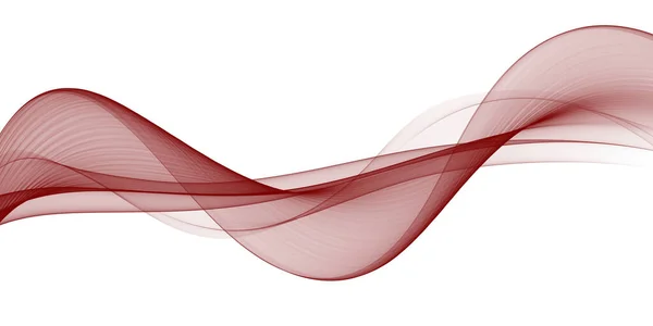 Piękny Streszczenie Gładka Fala Kolorów Krzywa Przepływu Czerwony Ruch Ilustracja — Zdjęcie stockowe