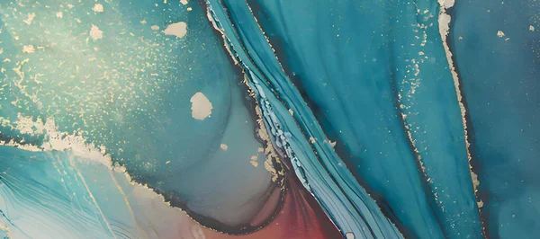 Uno Sfondo Astratto Marmo Con Colori Blu Rosso Beige — Foto Stock