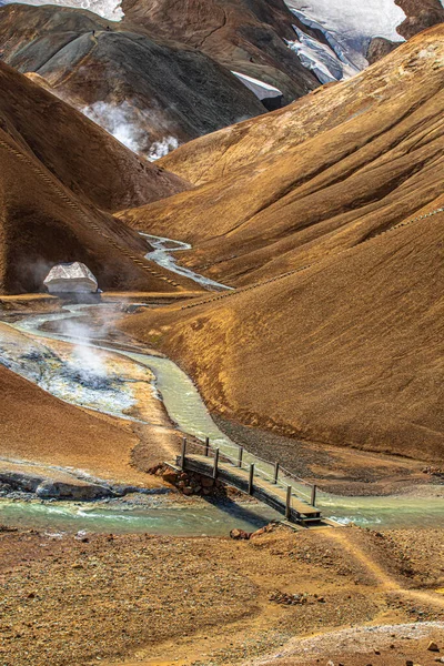 Cordillera Kerlingarfjoll Islandia Origen Volcánico Lugar Mágico Verano — Foto de Stock