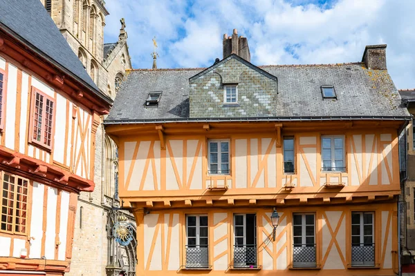 Vannes Piękne Miasto Bretanii Stare Domy Muru Pruskiego — Zdjęcie stockowe