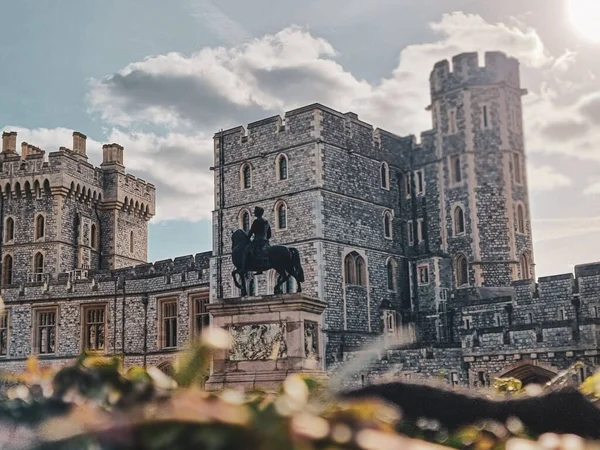 Una Vista Panoramica Del Castello Windsor Una Giornata Sole Inghilterra — Foto Stock