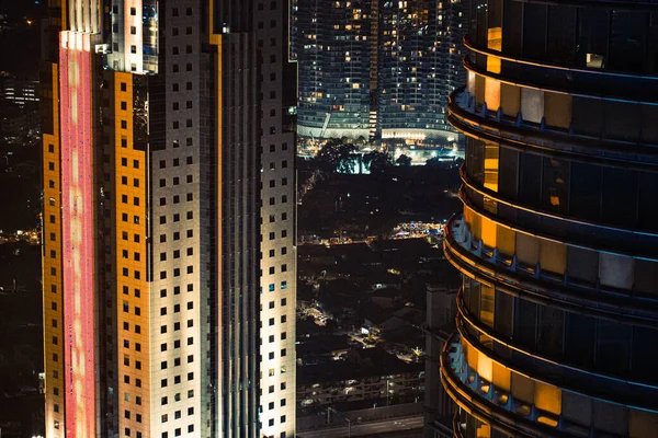 Una Vista Nocturna Arquitectura Moderna Kuala Lumpur Malasia —  Fotos de Stock