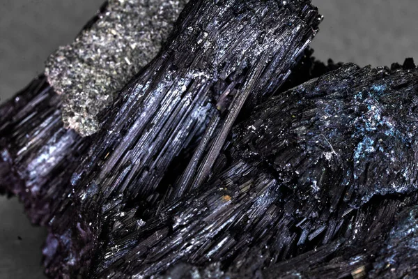 Koyu Minerallerin Yakın Plan Çekimi — Stok fotoğraf