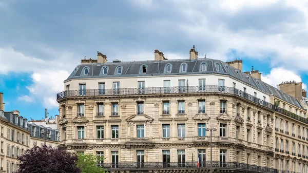 Παρίσι Τυπικό Κτίριο Στο Marais Στο Κέντρο — Φωτογραφία Αρχείου