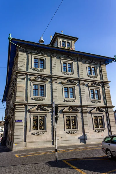 Colpo Basso Edificio Residenziale Zurigo — Foto Stock