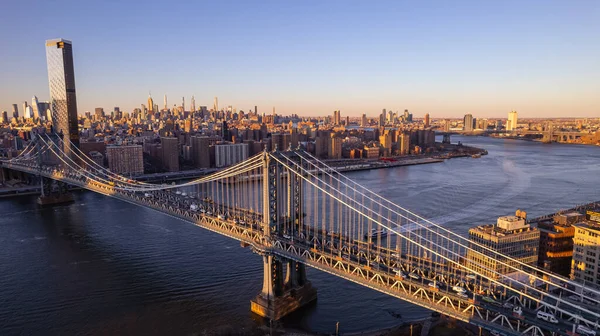 Una Ripresa Aerea Del Ponte Manhattan New York — Foto Stock