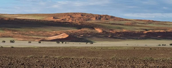 Namíbia Panorama Deserto Namíbia Paisagem Selvagem Panorama Estação Das Chuvas — Fotografia de Stock