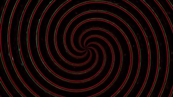 Een Hypnotische Wervelende Spiraal Animatie Abstracte Hypnotische Achtergrond Met Draaiende — Stockvideo