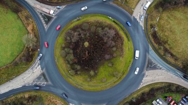 Çevre yolunun havadan çekilmiş görüntüsü.