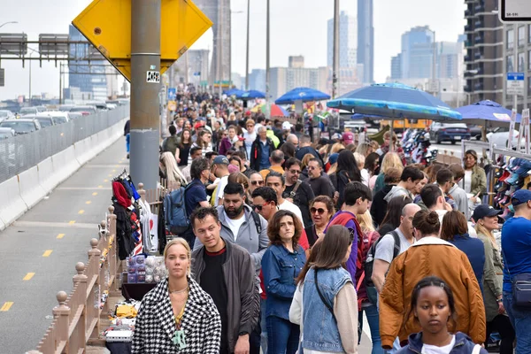 New York Büyük Bir Turist Topluluğu Geliyor — Stok fotoğraf