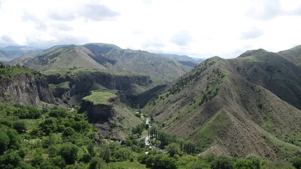 Belo Tiro Aéreo Das Montanhas Garni Armênia — Fotografia de Stock