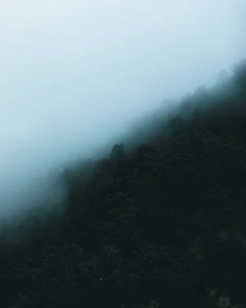 多雾的高山天气 — 图库照片