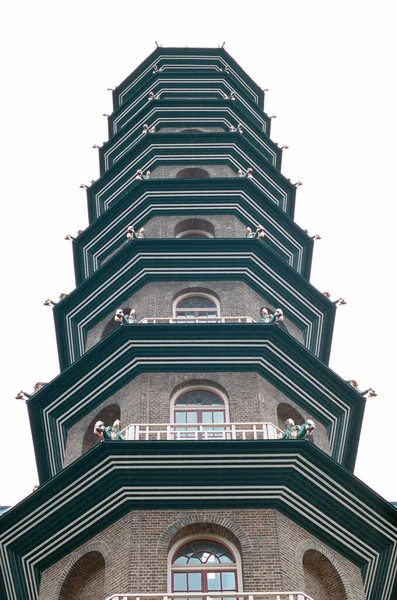 Tiro Baixo Ângulo Torre Jardins Kew Londres — Fotografia de Stock