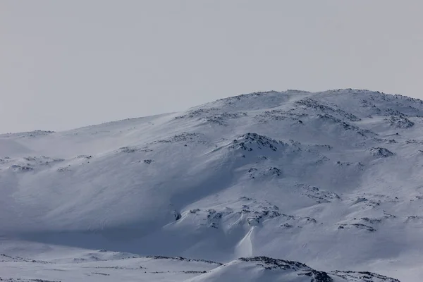 Pohled Zasněžený Svah Hory Hemsedal Norsko — Stock fotografie