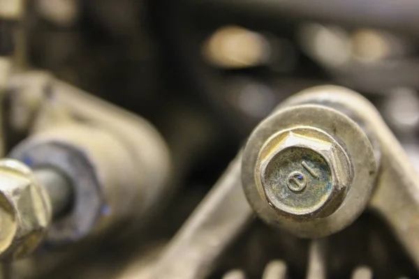 Eski Bir Honda Motorunun Yakın Çekim Görüntüleri — Stok fotoğraf