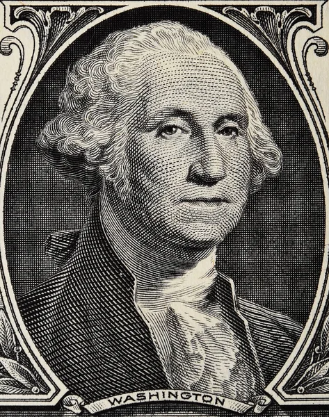Portret George Washingtona Odizolowanego Banknotu Dolarowego — Zdjęcie stockowe
