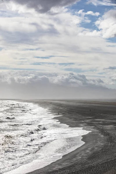 Pláž Hvalnes Islandu Černým Pískem — Stock fotografie