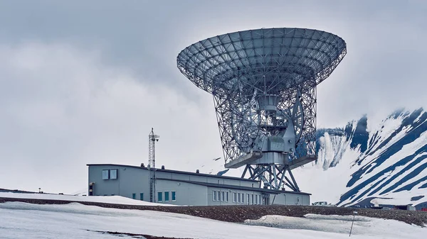 Uma Vista Panorâmica Grande Satélite Svalbard Spitsbergen Noruega — Fotografia de Stock