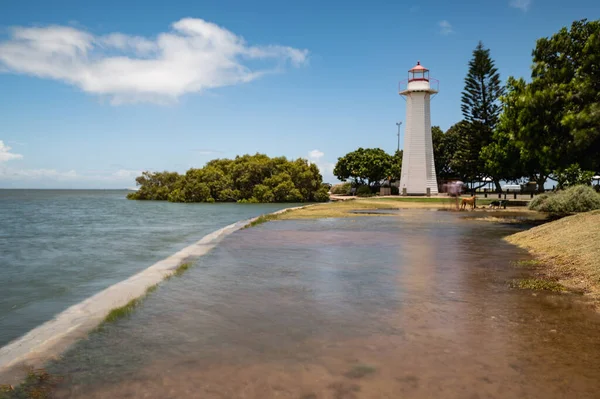 Cleveland Point Light ekstradan yüksek gelgitler sırasında - iklim değişikliği