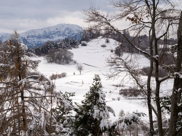 Beautiful Shot Snowy Mountain Landscape — Stock Photo, Image