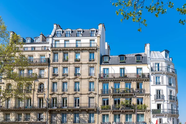 Paris Bel Immeuble Boulevard Beaumarchais Dans 11E Arrondissement — Photo