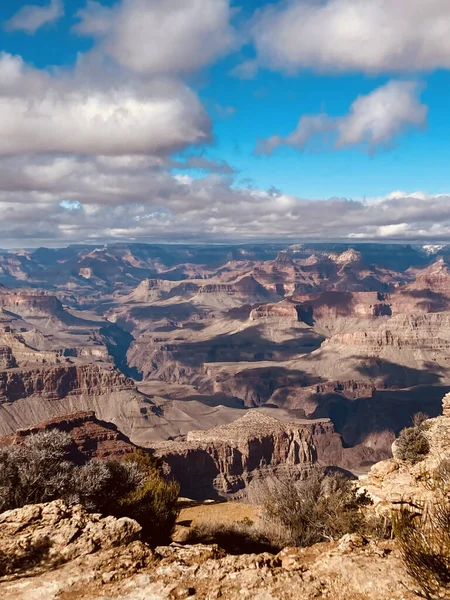 Tiro Vertical Belas Rochas Grand Canyon National Park Eua Após — Fotografia de Stock