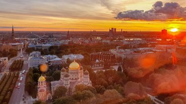 St. Alexander Nevsky Katedrali 'nin havadan görünüşü