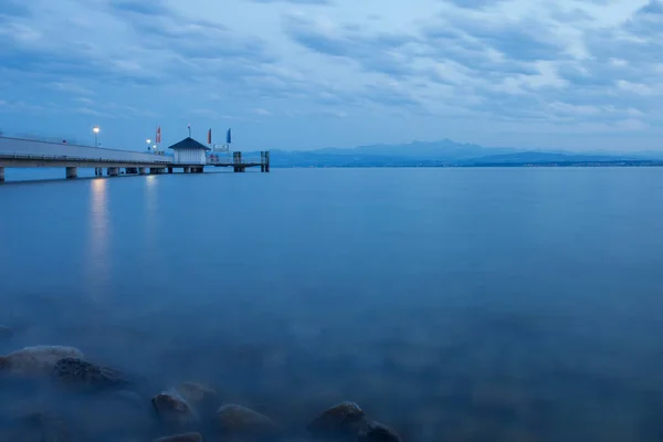 Una Hermosa Toma Del Lago Constanza Bajo Los Cielos Nublados —  Fotos de Stock