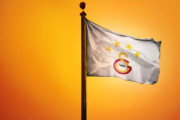 Bandeira Galatasaray Turquia Sports Club — Fotografia de Stock