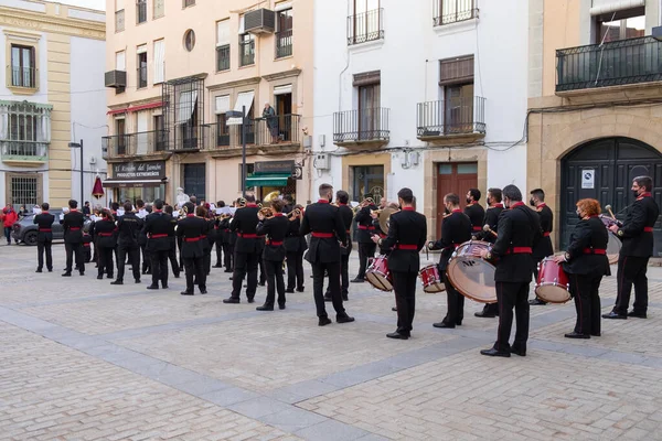 Holy Week Orchestra Holy Supper Rehearsing Street Processions — Stock Photo, Image