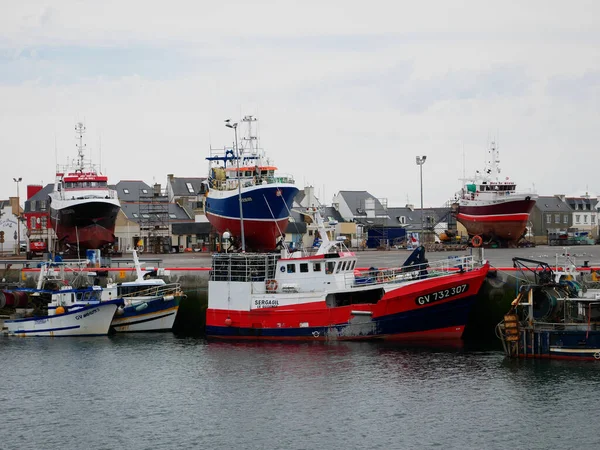 Brittany Fransa Güzel Bir Tersane Manzarası — Stok fotoğraf