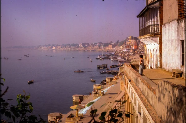 View Ganges River Varanasi City — Stock Photo, Image