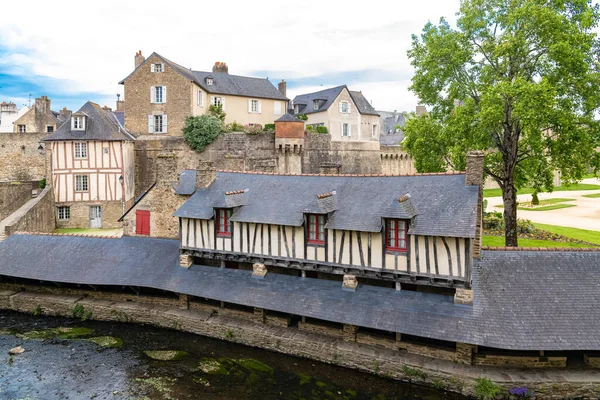 Vannes Viejo Lavadero Jardín Las Murallas Centro — Foto de Stock