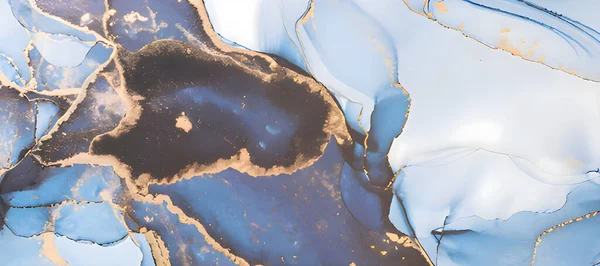 Abstrakcyjny Niebieski Marmur Tekstury Tła — Zdjęcie stockowe