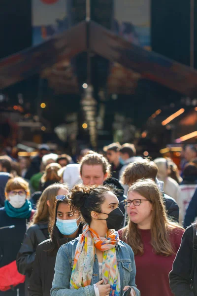 Barcelona Spanien April 2022 Eingang Des Mercat Sant Josep Boqueria — Stockfoto