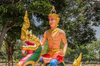 Wat Saen Suk tapınağında bir heykel Bang Saen şehrinde, Chonburi, Tayland