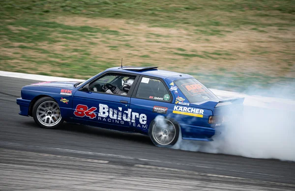 Blue Bmw E30 Competition Prepared Drifting — Stock Photo, Image